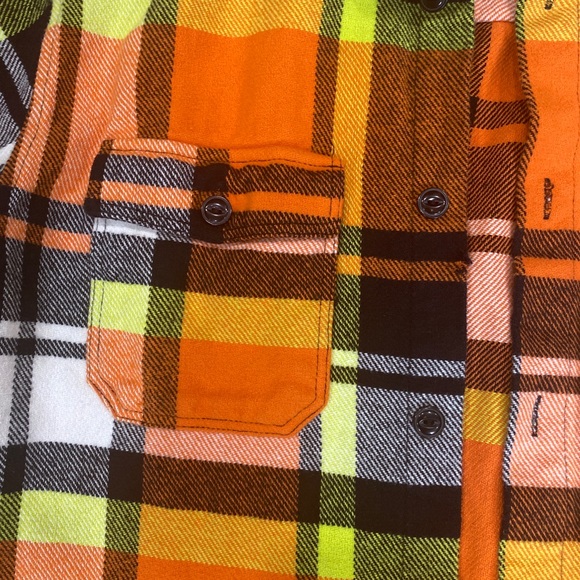 SOLD BDG Urban Outfitters Flannel Shirt 🧡💛 Size Small - Picture 3 of 7